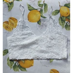White Lacy Summer Bralette Top